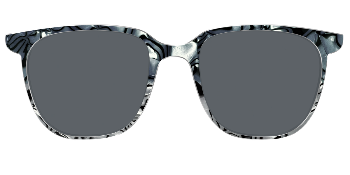 The Polarized Zebra Pearl Split Sun Top - Front Top Image - Pair Eyewear