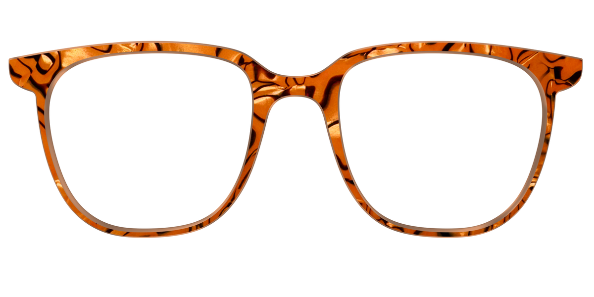 The Pumpkin Pearl Swirl - Front Top Image - Pair Eyewear