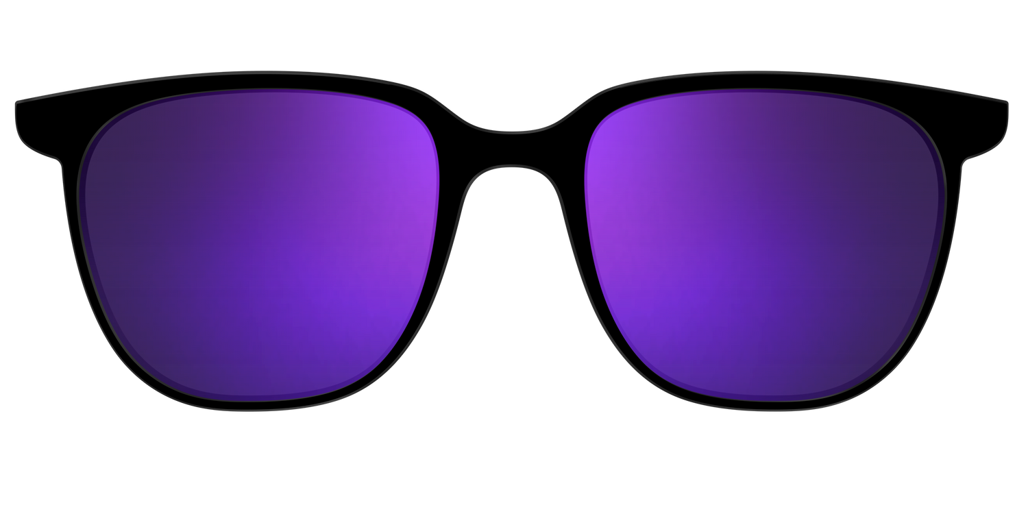 The Polarized Purple Reflective Sun Top - Front Top Image - Pair Eyewear