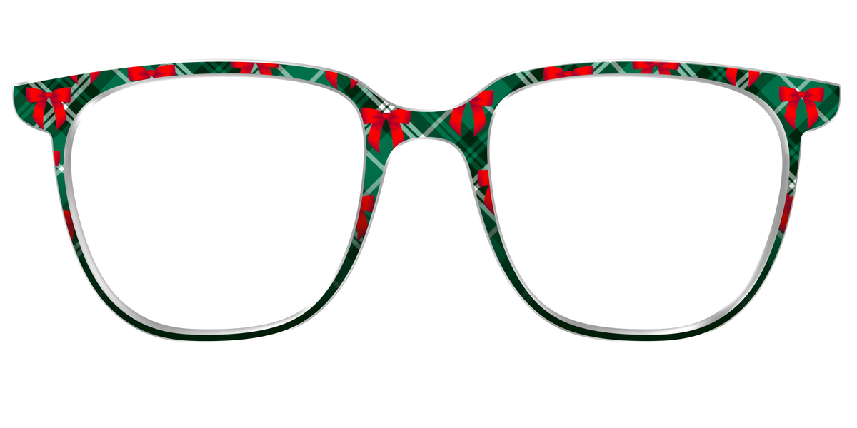 The Ribbon-Clad Plaid - Front Top Image - Pair Eyewear