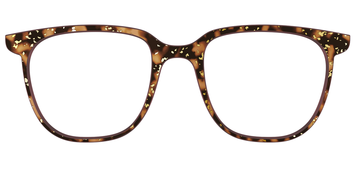 The Sandalwood Tortoise with Gold Foil - Front Top Image - Pair Eyewear
