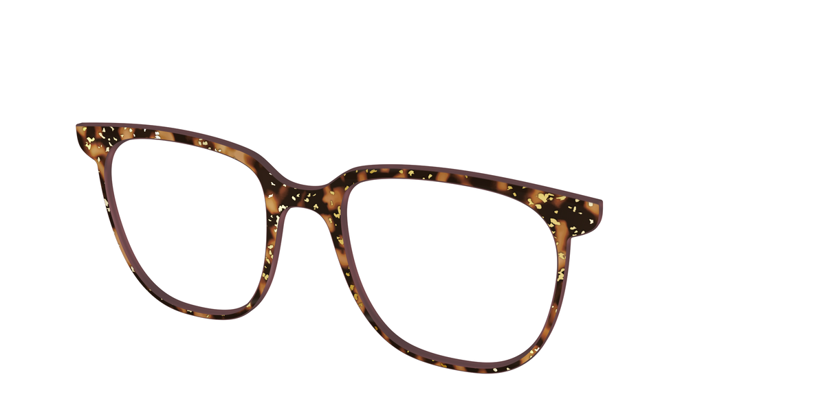 The Sandalwood Tortoise with Gold Foil - Angle Top Image - Pair Eyewear