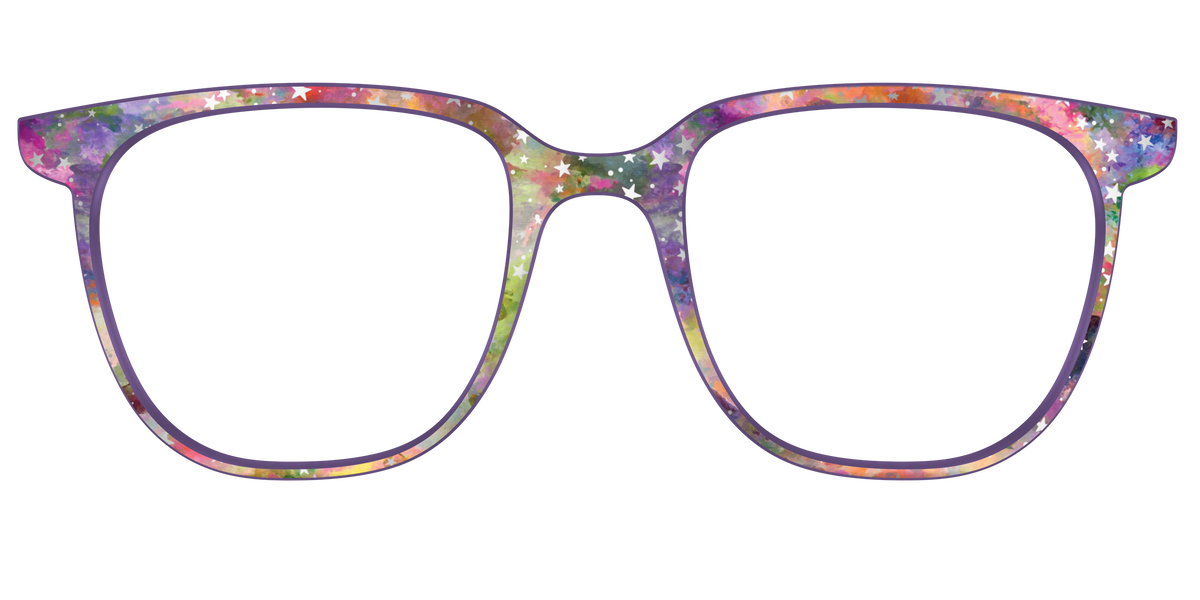 The Silver Foil Starry Sky - Front Top Image - Pair Eyewear