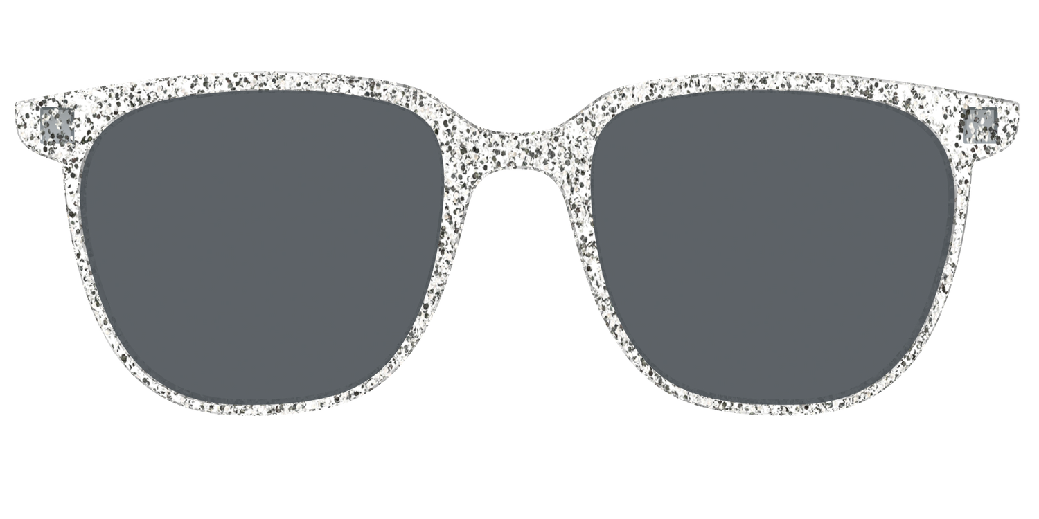 The Polarized Silver Sparkle Sun Top - Front Top Image - Pair Eyewear