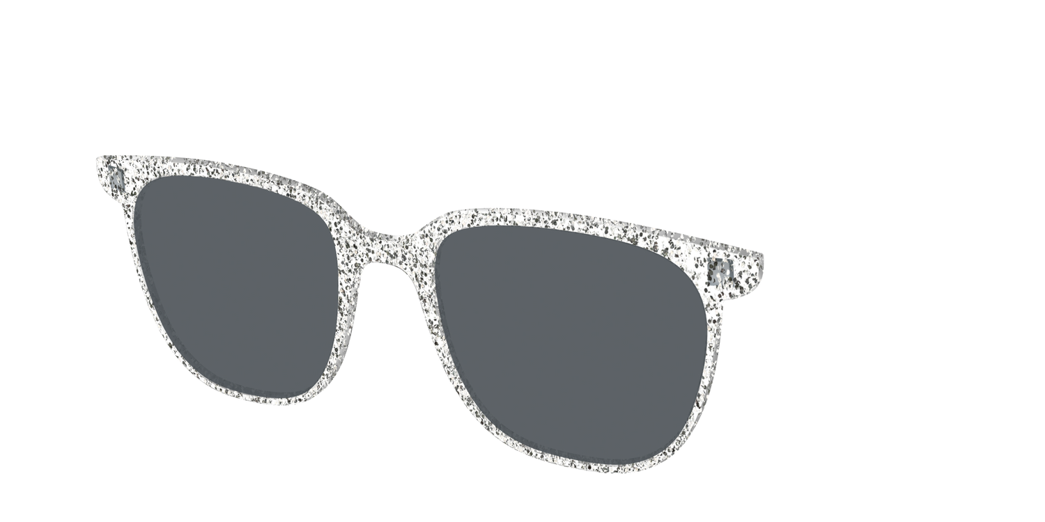 The Polarized Silver Sparkle Sun Top - Angle Top Image - Pair Eyewear