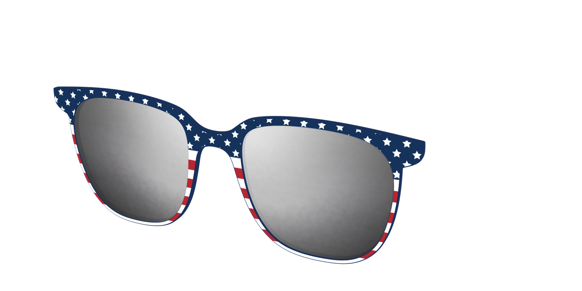 The Polarized Stars & Stripes Sun Top - Angle Top Image - Pair Eyewear