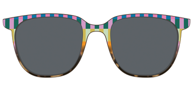 The Polarized Summer Stripes Tortoise Sun Top - Front Top Thumbnail - Pair Eyewear