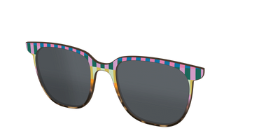 The Polarized Summer Stripes Tortoise Sun Top - Angle Top Thumbnail - Pair Eyewear