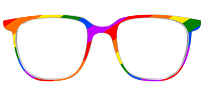 The Traditional Pride Flag - Front Top Thumbnail - Pair Eyewear