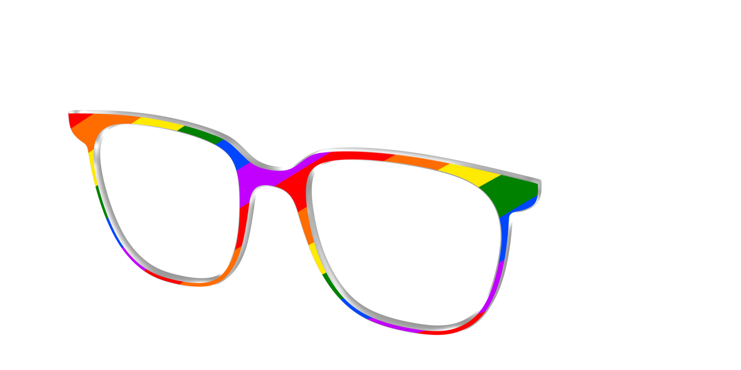 The Traditional Pride Flag - Angle Top Image - Pair Eyewear