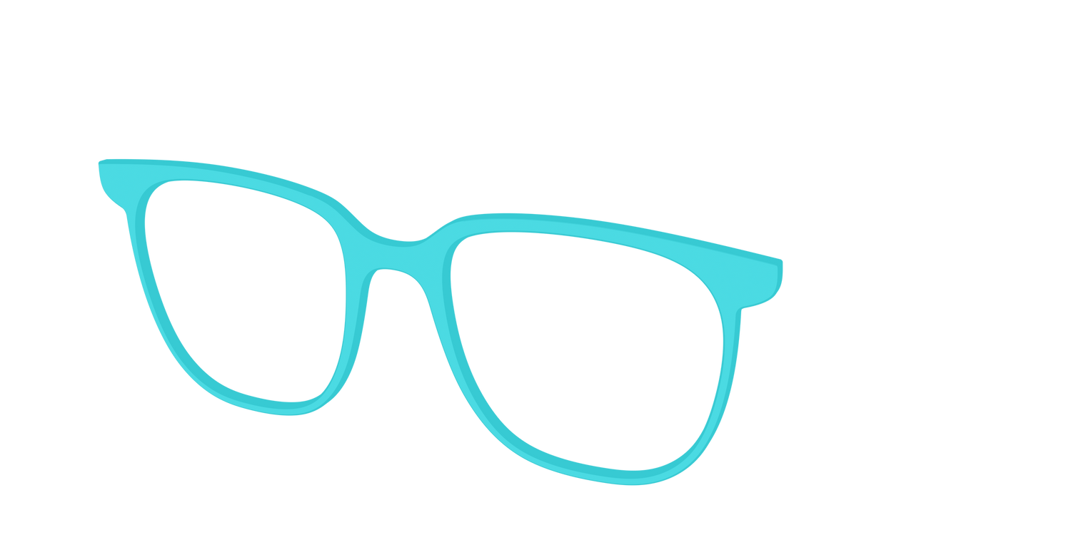 The Turquoise - Angle Top Image - Pair Eyewear