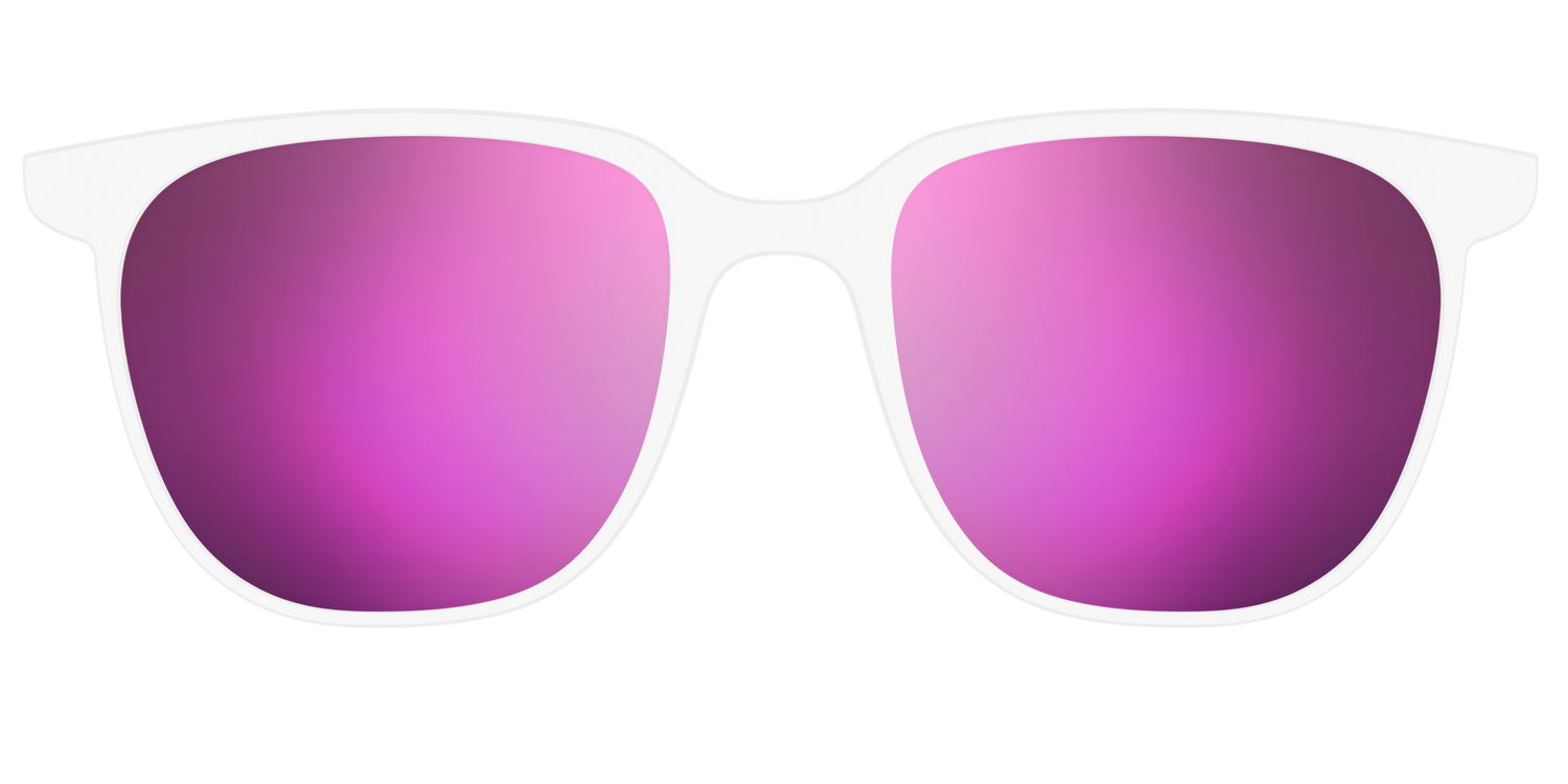 The Polarized White Sun Top - Front Top Image - Pair Eyewear