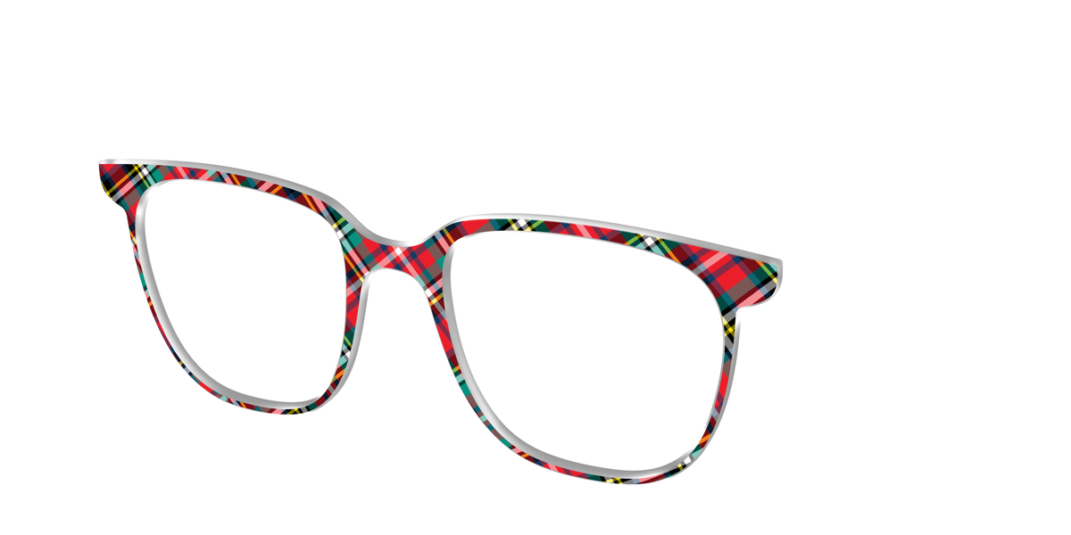 The Winter Plaid - Angle Top Image - Pair Eyewear