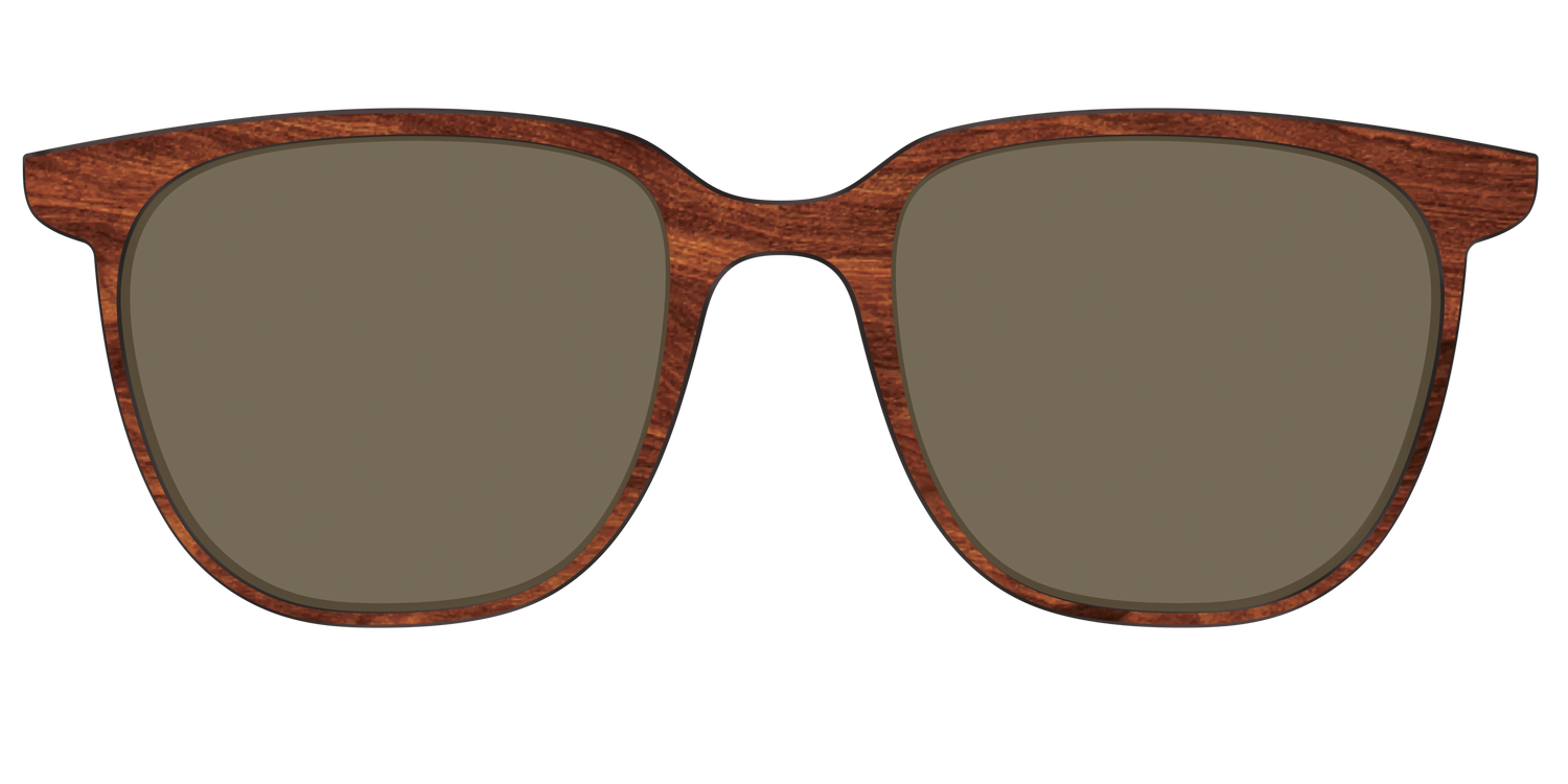 The Polarized Woodgrain Sun Top - Front Top Image - Pair Eyewear