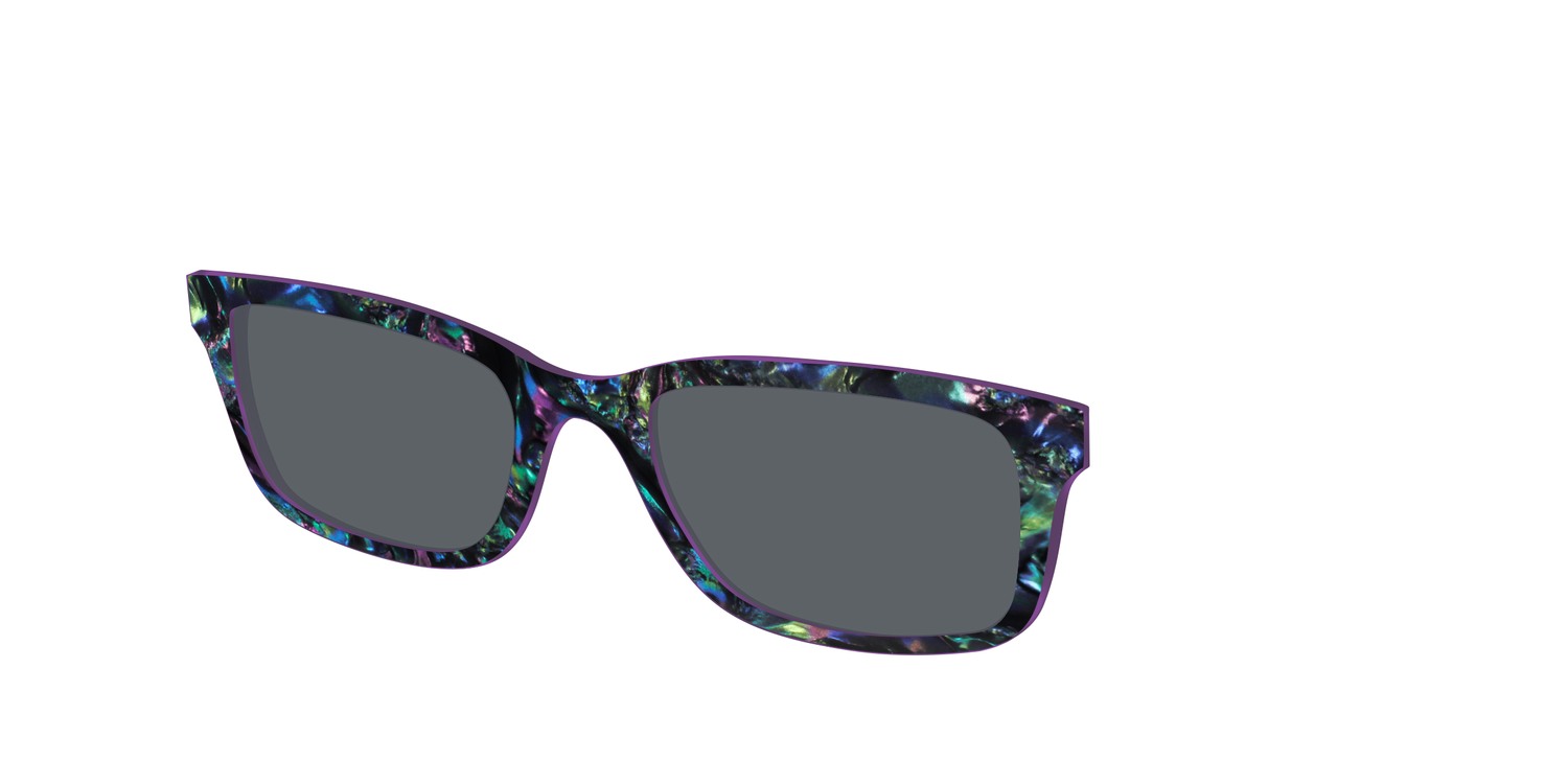 The Polarized Abalone Sun Top - Angle Top Image - Pair Eyewear