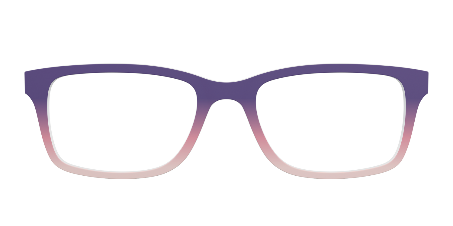 The Acai to Blush Gradient - Front Top Image - Pair Eyewear