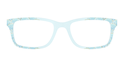 The Aquamarine Shells Shimmer with Gold Foil - Front Top Thumbnail - Pair Eyewear