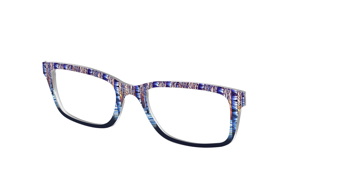 The Birch Woods Stained Glass - Angle Top Image - Pair Eyewear