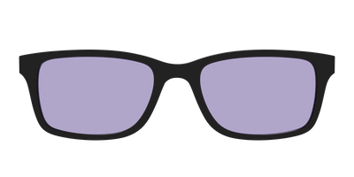 The Black With Celestial Purple Lens - Front Top Thumbnail - Pair Eyewear