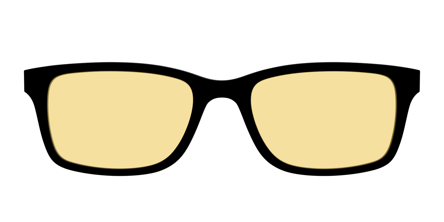 The Black with Driving Lens - Front Top Image - Pair Eyewear