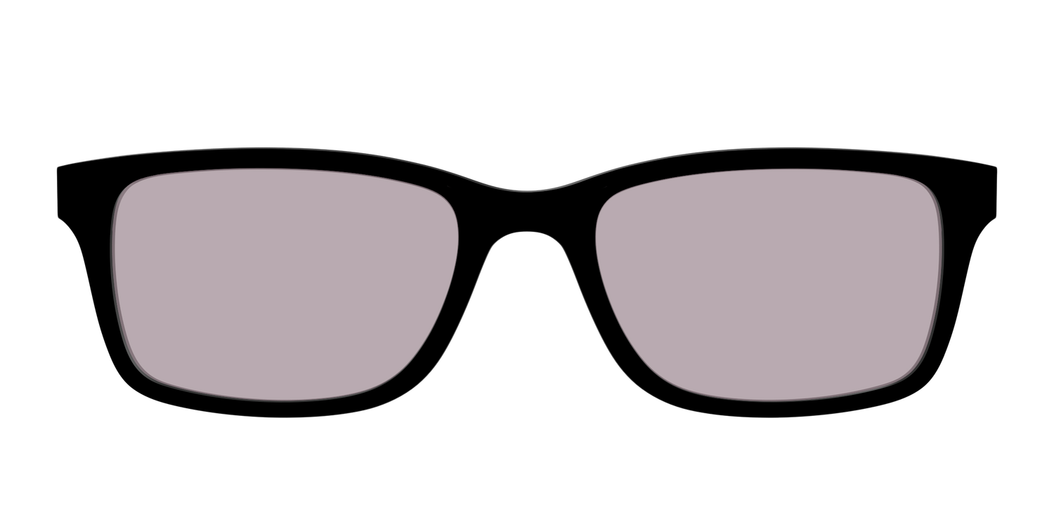 The Black with Gray Gaming Lens - Front Top Image - Pair Eyewear