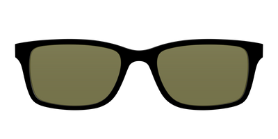 The Black with Green Racquet Sport Lens - Front Top Thumbnail - Pair Eyewear