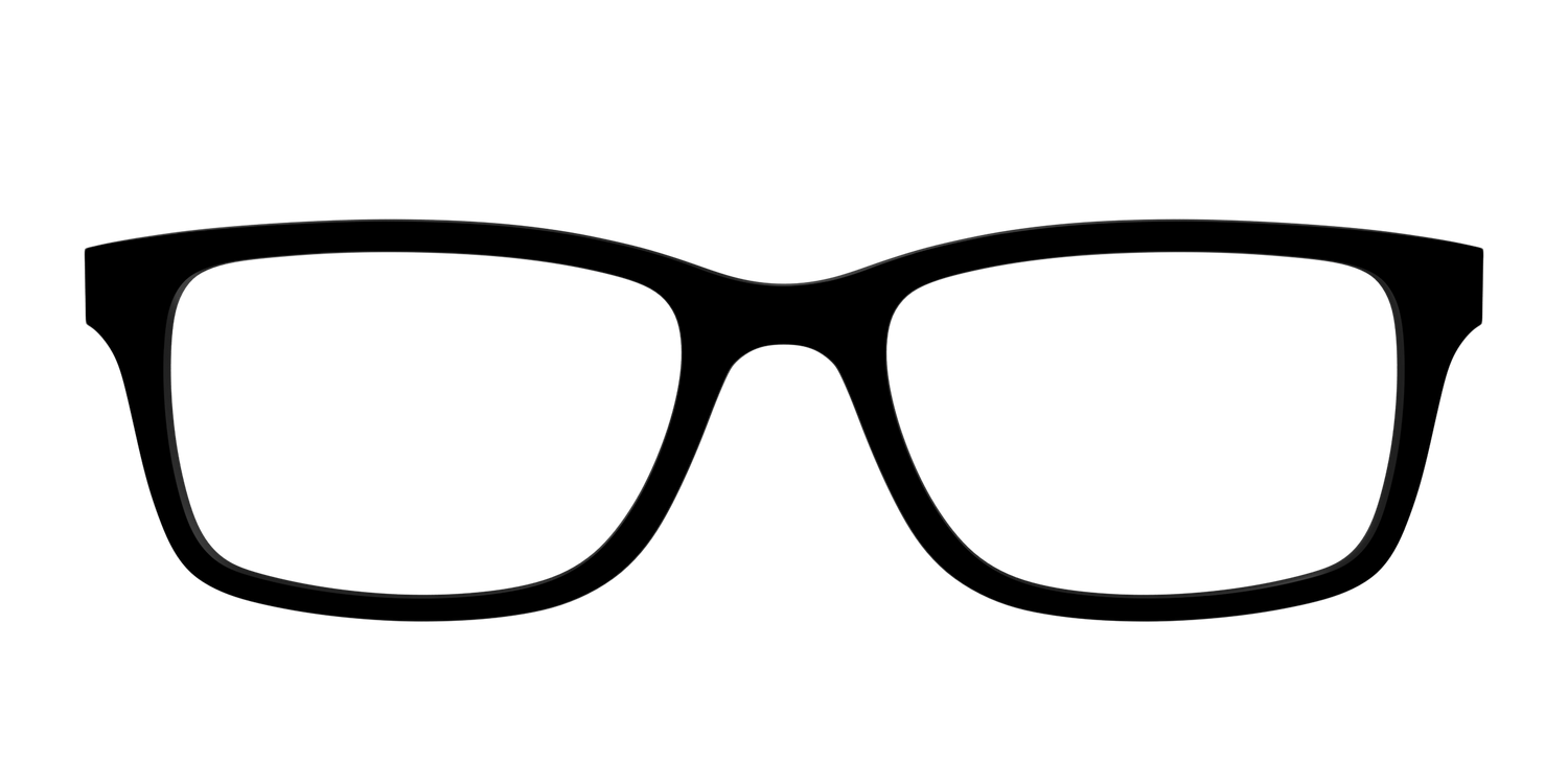 The Black - Front Top Image - Pair Eyewear