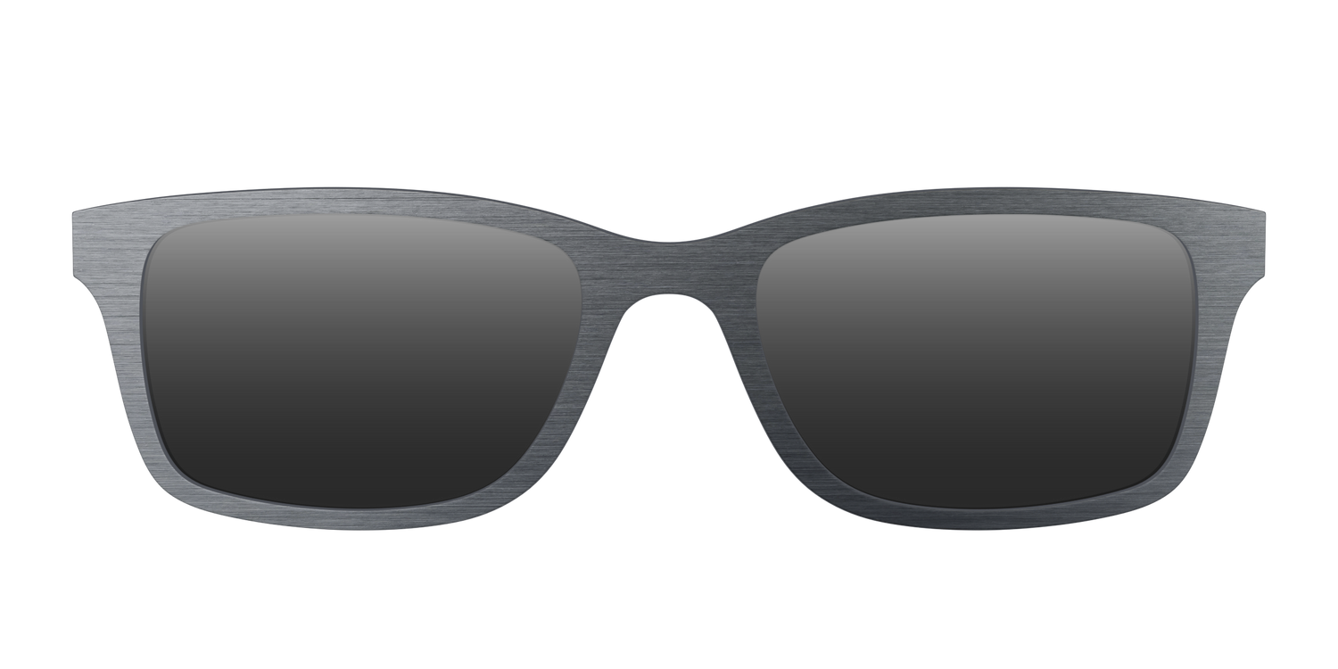 The Polarized Brushed Nickel Sun Top - Front Top Image - Pair Eyewear