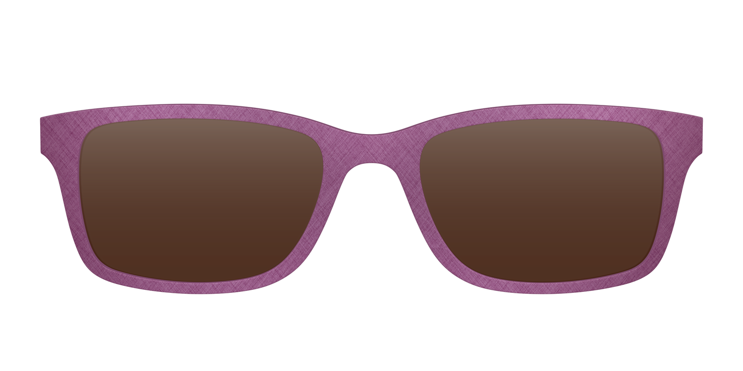 The Polarized Brushed Rose Sun Top - Front Top Image - Pair Eyewear