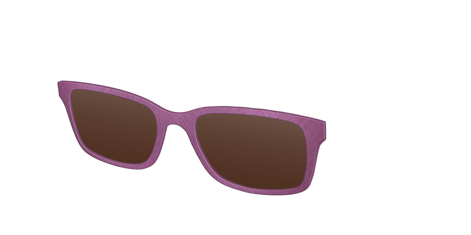The Polarized Brushed Rose Sun Top - Angle Top Image - Pair Eyewear