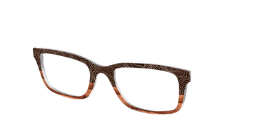 The Cabin Woodgrain Split - Angle Top Thumbnail - Pair Eyewear