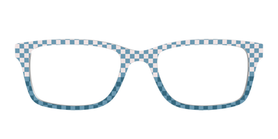 The Cerulean Check Split - Front Top Thumbnail - Pair Eyewear