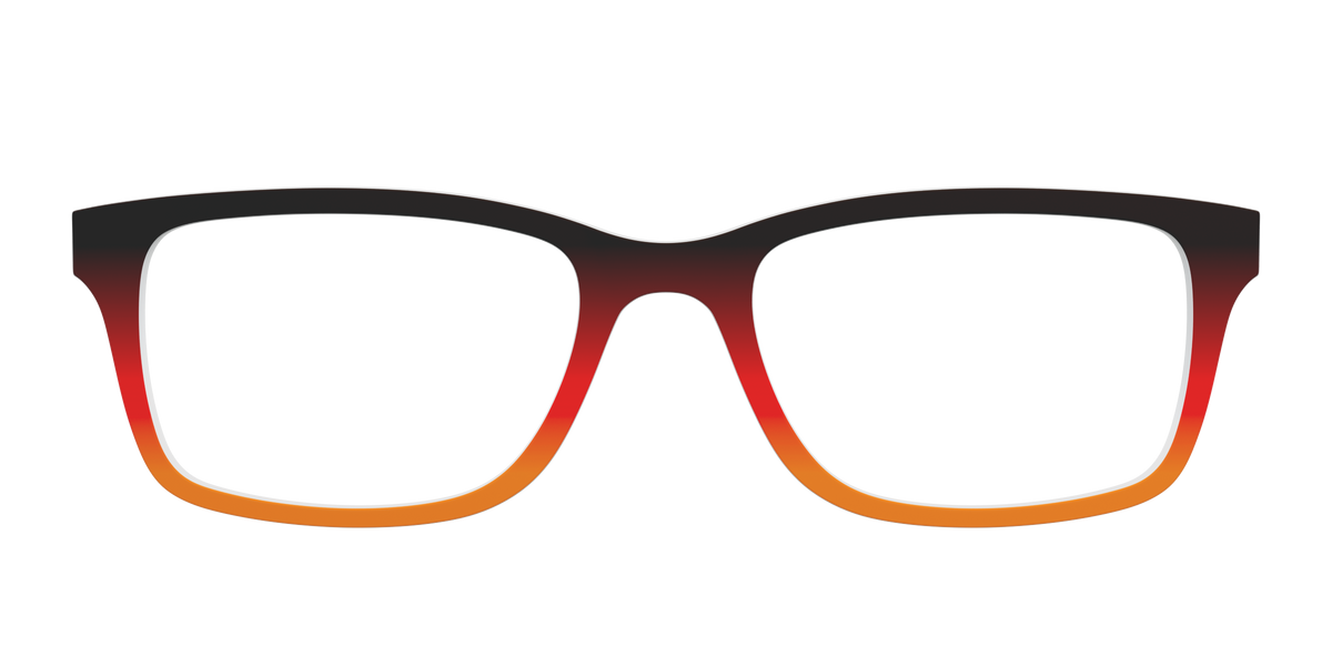 The Espresso to Pumpkin Gradient - Front Top Image - Pair Eyewear