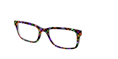 The Hexed Plaid - Angle Top Thumbnail - Pair Eyewear