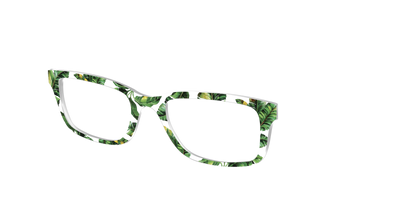 The Palm Leaves Crystal - Angle Top Thumbnail - Pair Eyewear