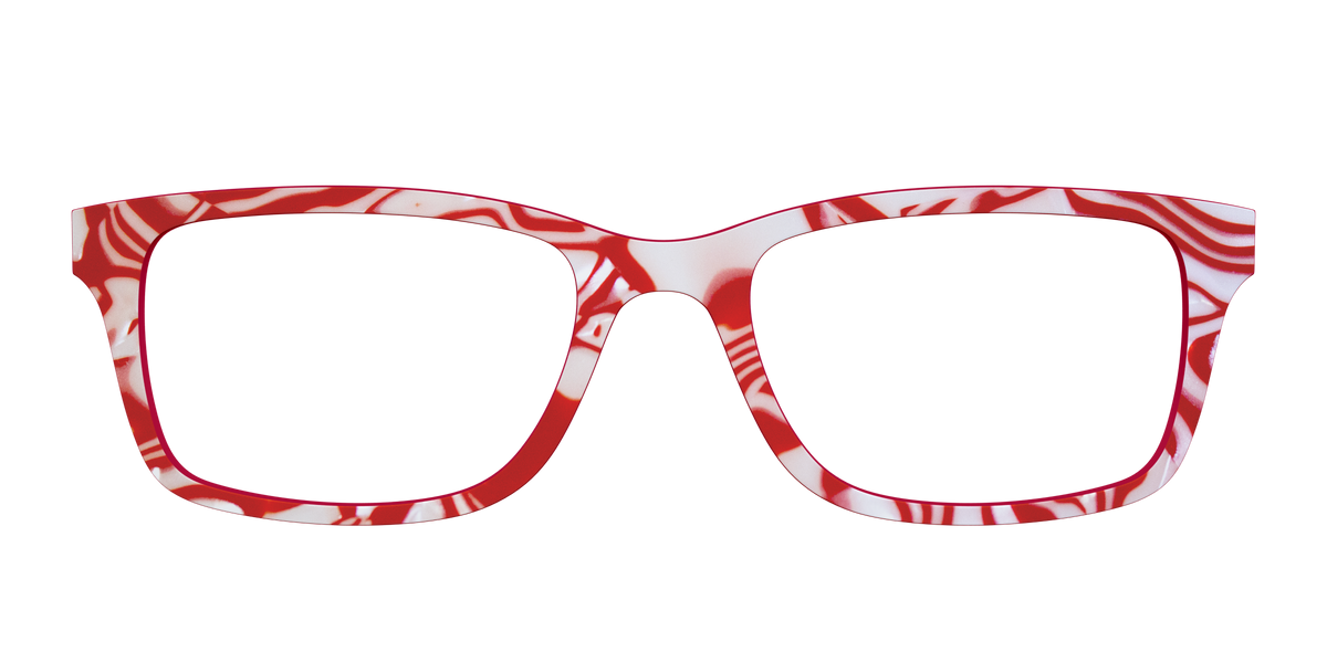 The Peppermint Swirl - Front Top Image - Pair Eyewear