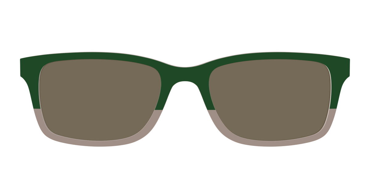 The Polarized Cedar & Sap Crystal Split Sun Top - Front Top Image - Pair Eyewear