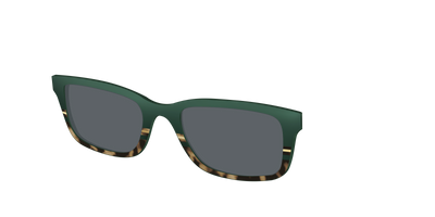 The Polarized Spruce Tortoise Sun Top - Angle Top Thumbnail - Pair Eyewear