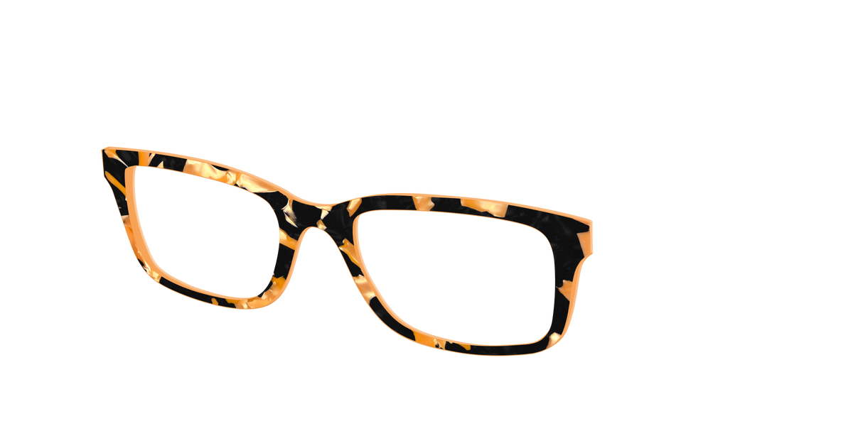 The Pumpkin Camo Pearl Tortoise - Angle Top Image - Pair Eyewear