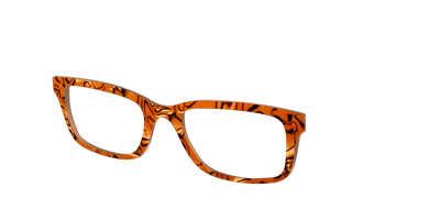 The Pumpkin Pearl Swirl - Angle Top Thumbnail - Pair Eyewear