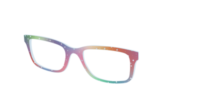 The Rainbow Holographic Celestial - Angle Top Thumbnail - Pair Eyewear