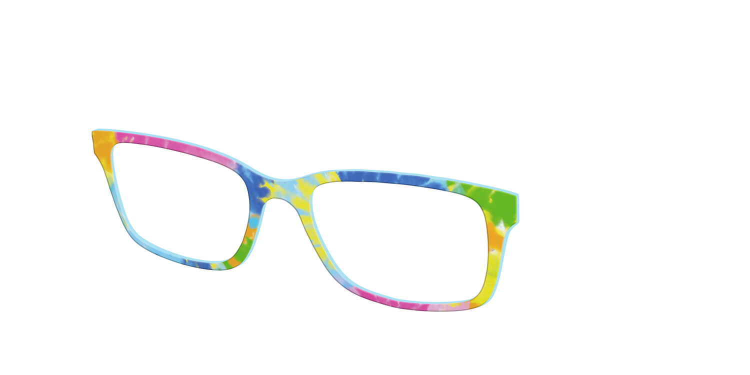 The Rainbow Tie-Dye - Front Top Image - Pair Eyewear