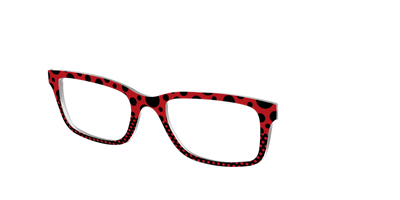 The Red Spotted Split - Angle Top Thumbnail - Pair Eyewear