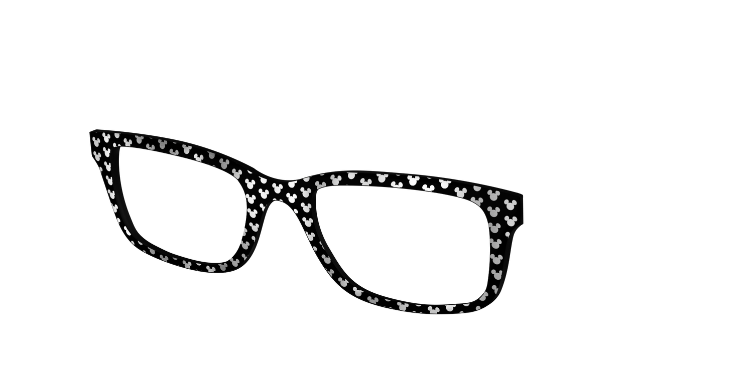 The Silver Foil Mickey - Angle Top Image - Pair Eyewear