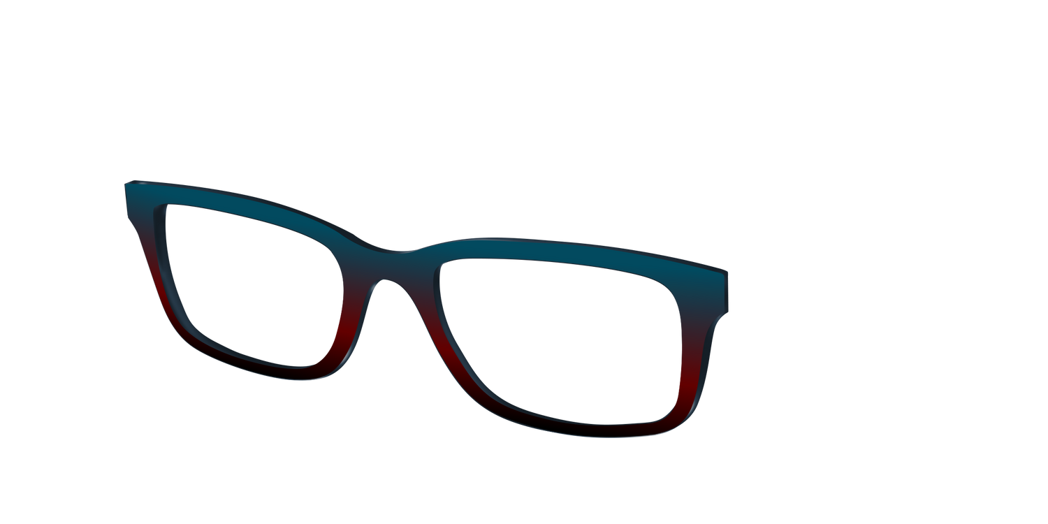 The Teal to Espresso Gradient - Angle Top Image - Pair Eyewear