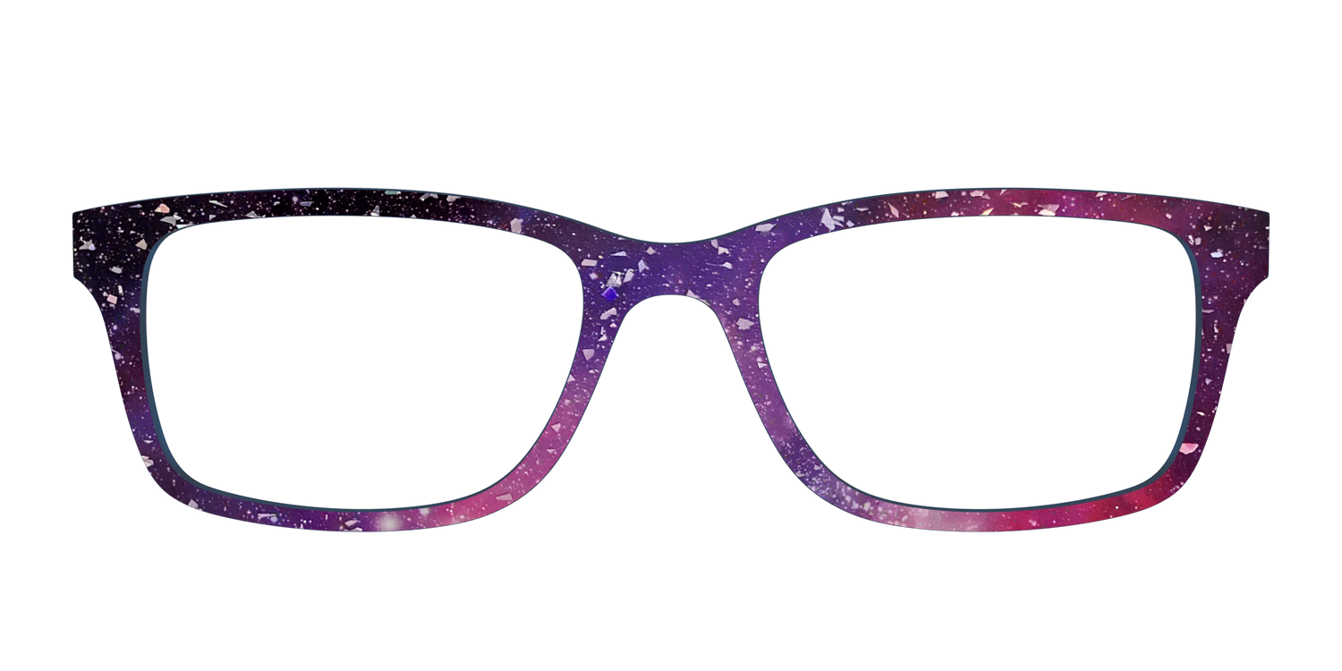 The Twilight Sky with Holographic Glitter - Front Top Image - Pair Eyewear
