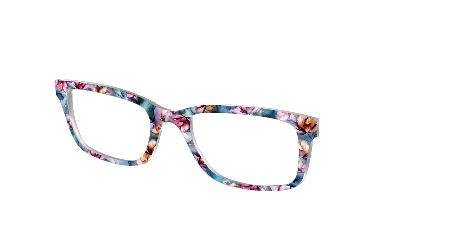 The Winter Watercolor Floral - Angle Top Image - Pair Eyewear