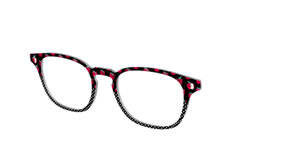 The Apple Polka Dot Split - Angle Top Thumbnail - Pair Eyewear
