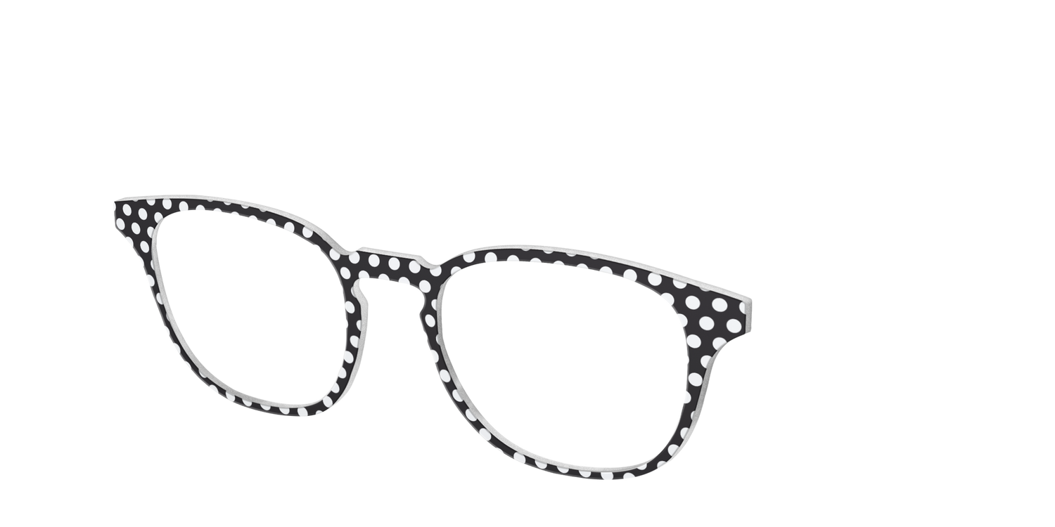 The Black Polka Dots - Angle Top Image - Pair Eyewear