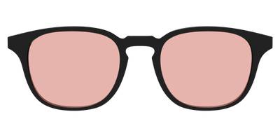 The Black With Coral Pink Lens - Front Top Thumbnail - Pair Eyewear